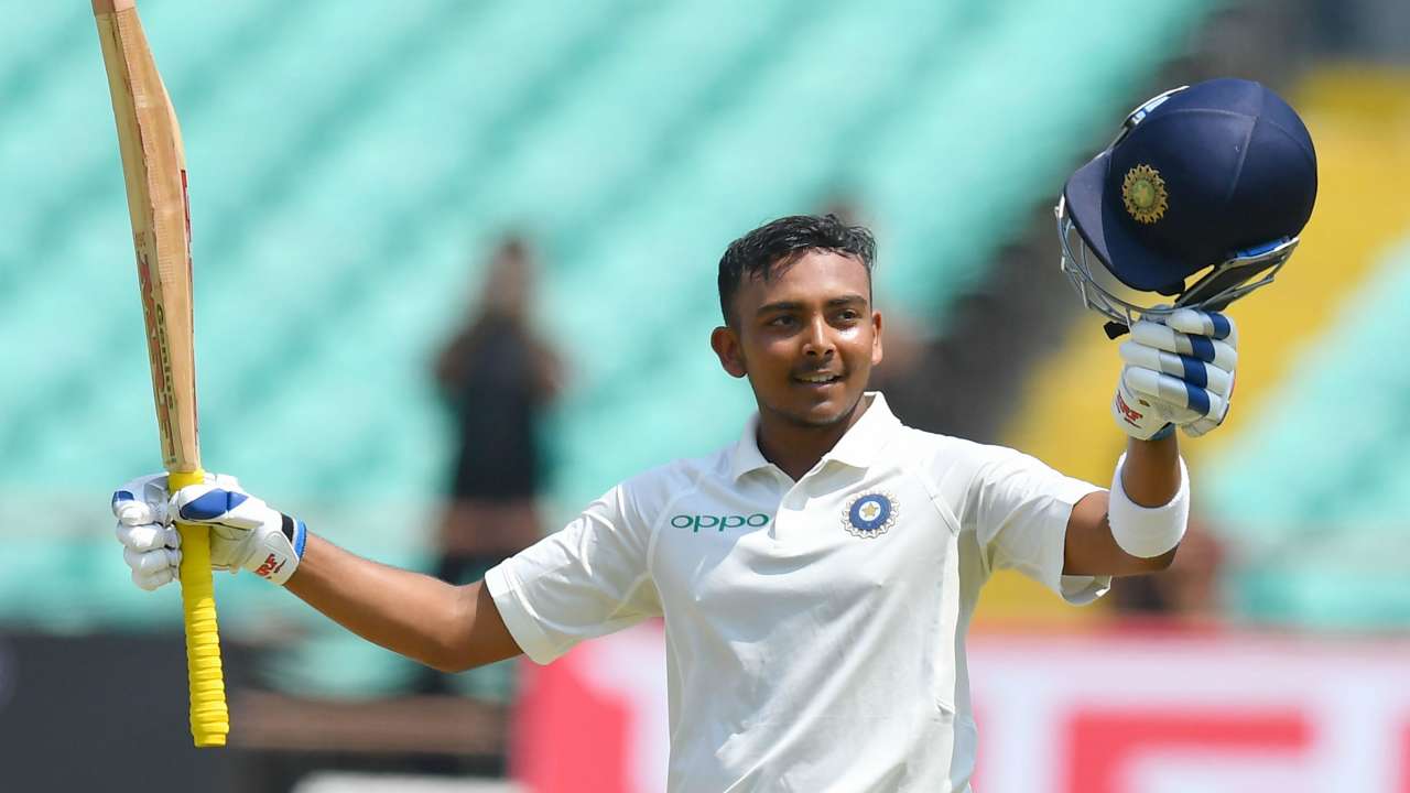 Prithvi Shaw 18-year-old in his debut smashed 134 against West Indies