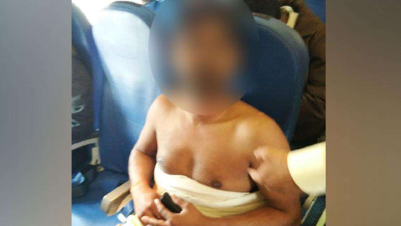 Air India passenger strips naked mid-air