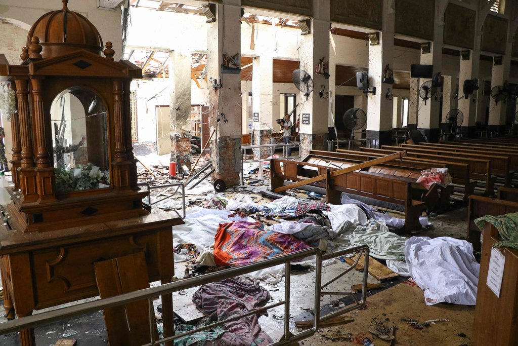 Eight Horrific blasts on Easter Day , Churches attacked 215 Killed,  500 plus  Injured