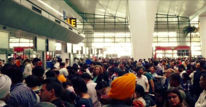 Immigration system server in Delhi Airport causes delay resulted in passenger furore