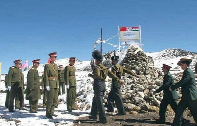 LAC border fight with China  at Ladakh and Sikkim four  Indian Soldiers wounded