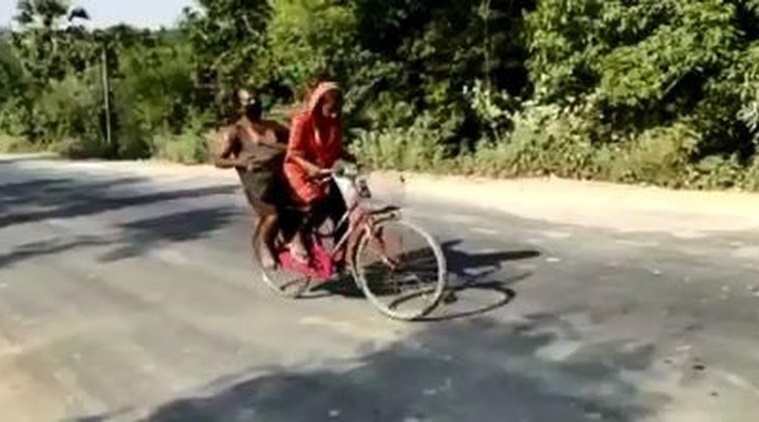 Mission Impossible : 1200 Kms in bicycle taken her ailing father
