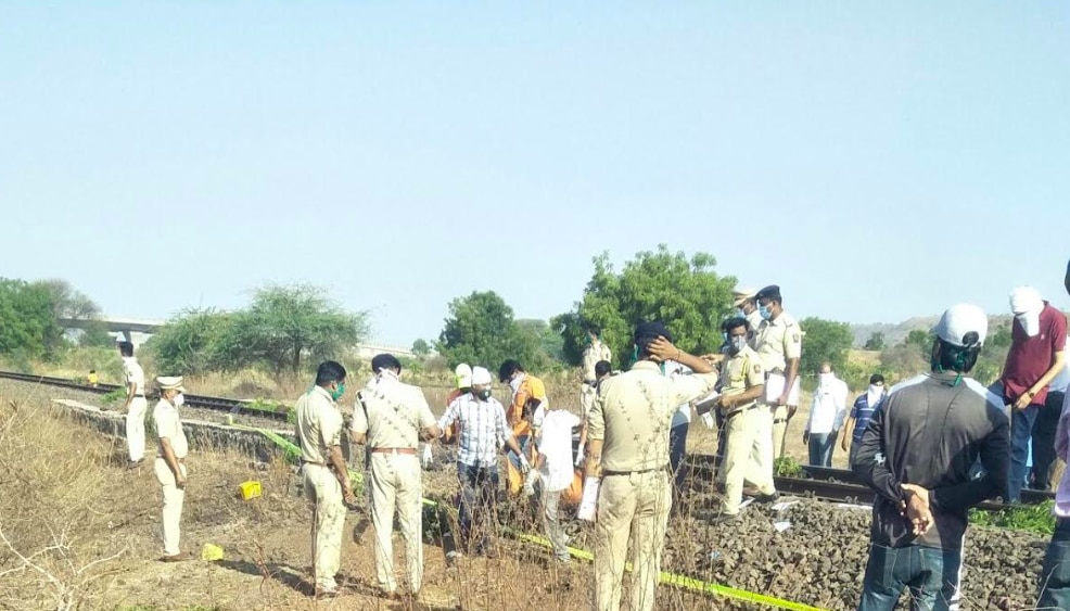 Major train tragedy in Madhya Pradesh  not less than 16 migrant labourers died so far