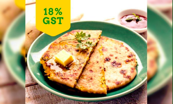 18% for Paratha and 5% of Roti : GST rates riduculed in social media
