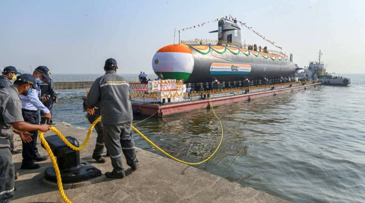 Union BJP minster’s  wife named Vagir and Submarine launched for Sea Acceptance