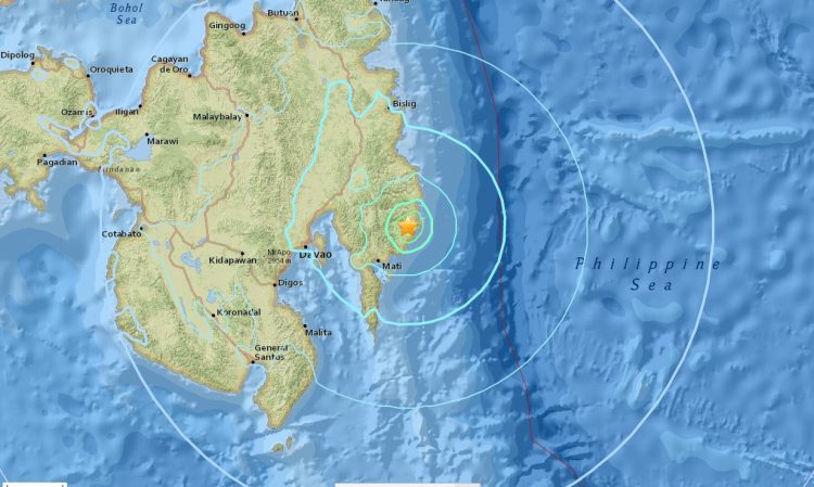 6.1 Richter scale Earthquake knocked Mindanao Philippines