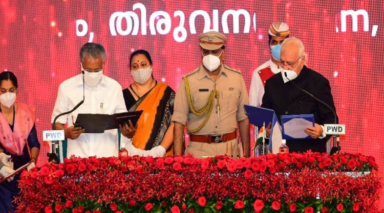 Veteran Pinarayi Vijayan sworn 2nd term as Kerala CM in a simple ceremony