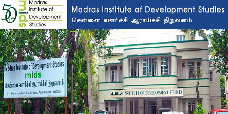 Job Recruitment for Madras Institute of Development Studies – 2022