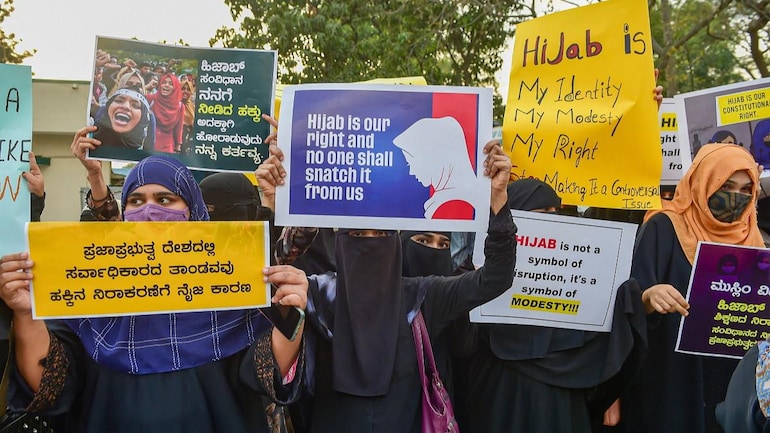 Karnataka police register FIR over 10 students protested against hijab ban