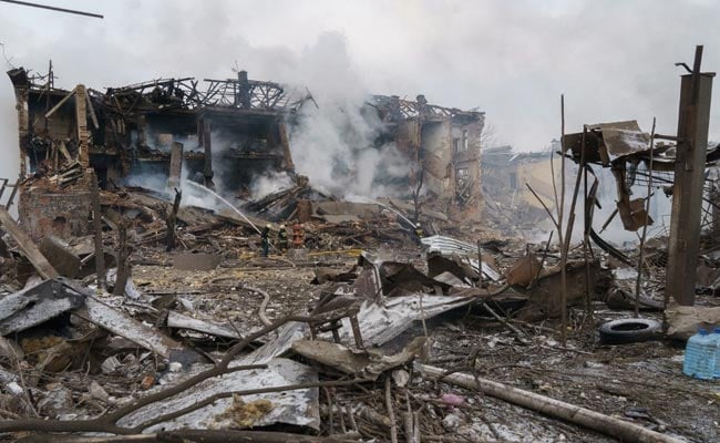 Russia  Shelling cause massive destruction in airport Dnipro 