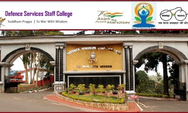 Job Recruitment for Defence Service Staff College(DSSC)-2022