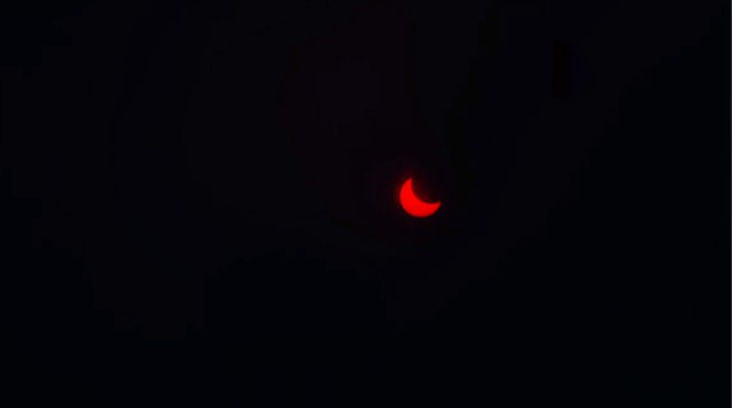 Pictures of Partial eclipse witnessed at Indian cities