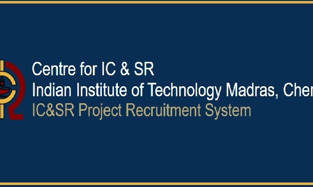 Job Recruitment for IIT Madras – 2023