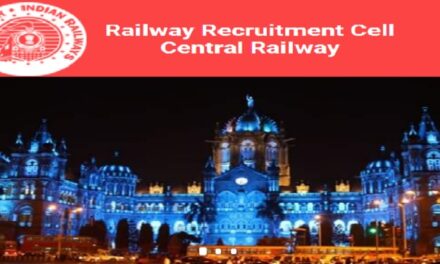 Job Recruitment for Central Railway – 2022-23