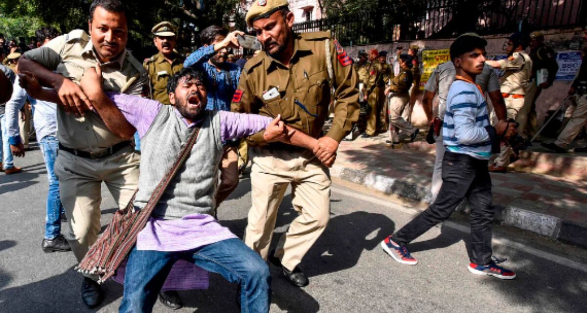 Allahabad University clash and firing on protested students