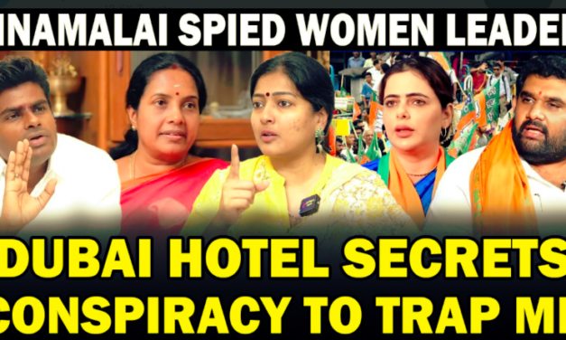 Gayatri allege annamalai spies women inside BJP and resign in protest