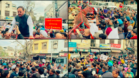 Congress protest in streets across India  raising “Modi mute Adani loot” slogans