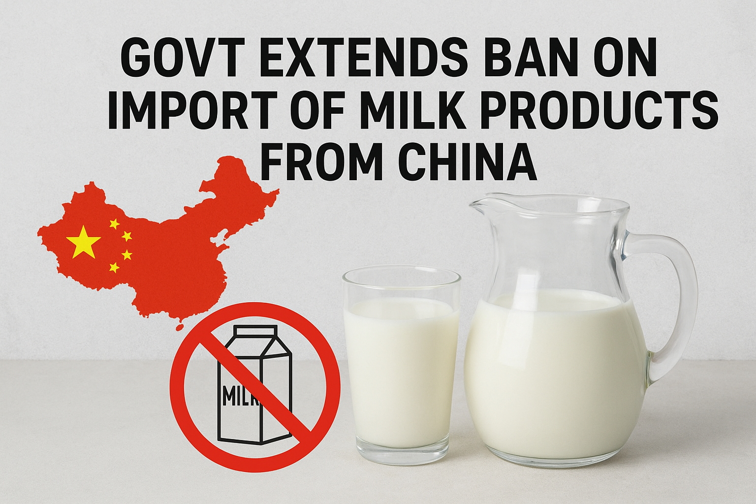 govt extends ban on import of milk products from china