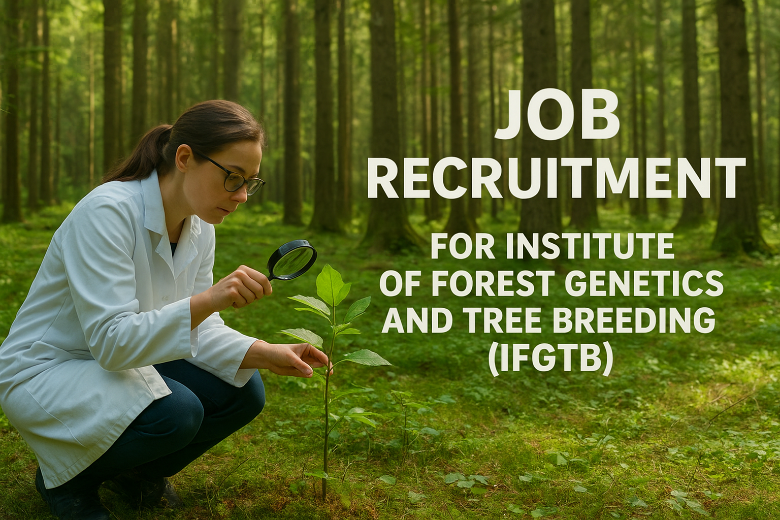 job recruitement for institute of forest genetics and treee breeding ifgtb